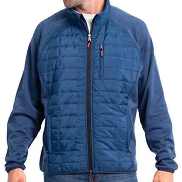 Orvis Mixed Media quilted full zip hybrid jacket - Picture 1 of 13